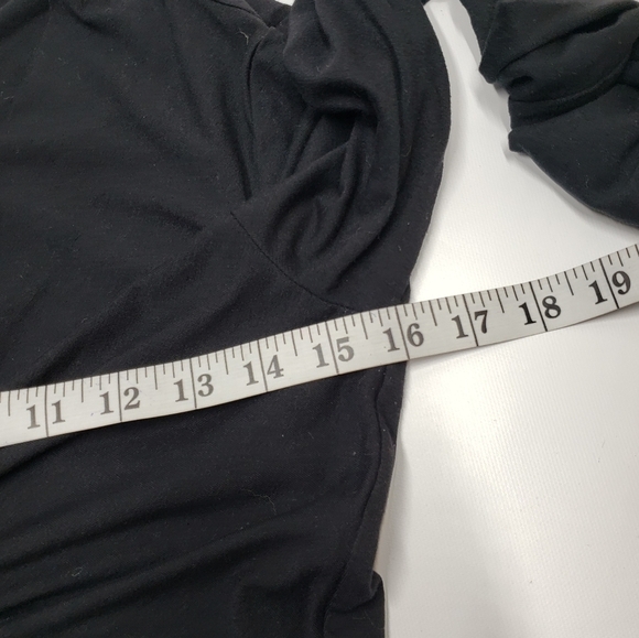 Birgitte Herskind Anna Dress Bodycon Black Long Sleeve V Neck Size Large - Picture 11 of 16